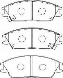 Kavo Parts BP-3004 - Set placute frana,frana disc aaoparts.ro