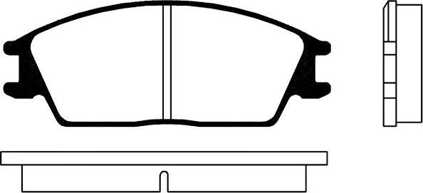 Kavo Parts BP-3001 - Set placute frana,frana disc aaoparts.ro