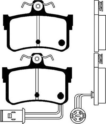 Kavo Parts BP-2027 - Set placute frana,frana disc aaoparts.ro