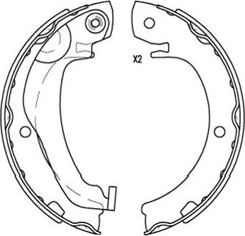 Kavo Parts KBS-9924 - Set saboti frana aaoparts.ro