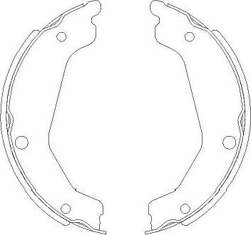 Kavo Parts BS-4409 - Set saboti frana aaoparts.ro
