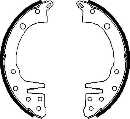 Kavo Parts BS-6400 - Set saboti frana aaoparts.ro