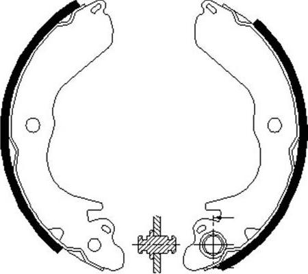 Kavo Parts BS-6408 - Set saboti frana aaoparts.ro
