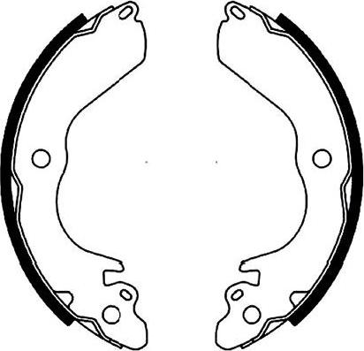 Kavo Parts BS-6414 - Set saboti frana aaoparts.ro