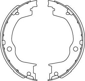Kavo Parts BS-1404 - Set saboti frana aaoparts.ro