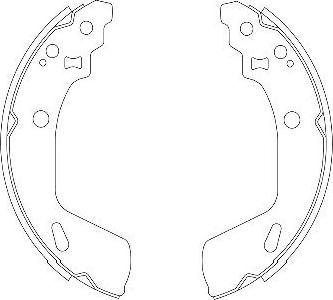 Kavo Parts BS-8933 - Set saboti frana aaoparts.ro