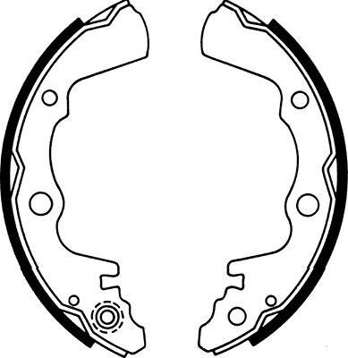 Kavo Parts BS-8402 - Set saboti frana aaoparts.ro
