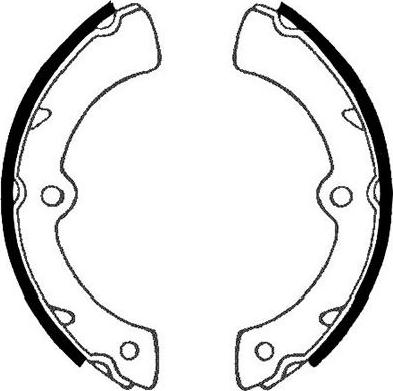 Kavo Parts BS-8407 - Set saboti frana aaoparts.ro