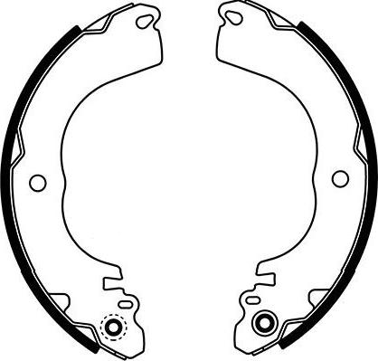 Kavo Parts BS-7429 - Set saboti frana aaoparts.ro