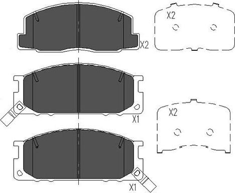 Kavo Parts KBP-9084 - Set placute frana,frana disc aaoparts.ro