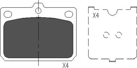 Kavo Parts KBP-9079 - Set placute frana,frana disc aaoparts.ro