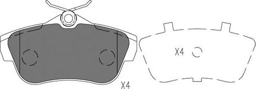 Kavo Parts KBP-9147 - Set placute frana,frana disc aaoparts.ro