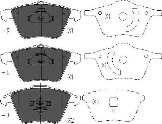 Kavo Parts KBP-4569 - Set placute frana,frana disc aaoparts.ro