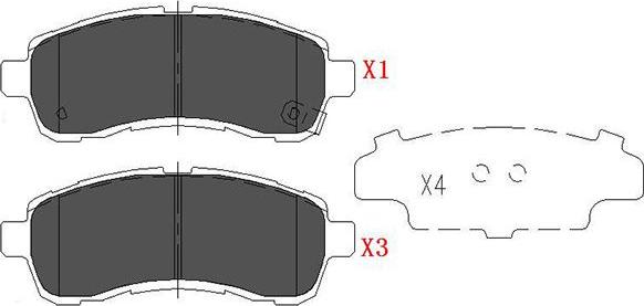 Kavo Parts KBP-4560 - Set placute frana,frana disc aaoparts.ro