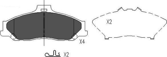 Kavo Parts KBP-4510 - Set placute frana,frana disc aaoparts.ro