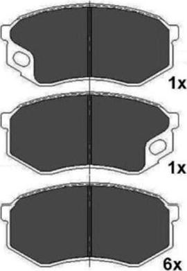 Kavo Parts KBP-5544 - Set placute frana,frana disc aaoparts.ro