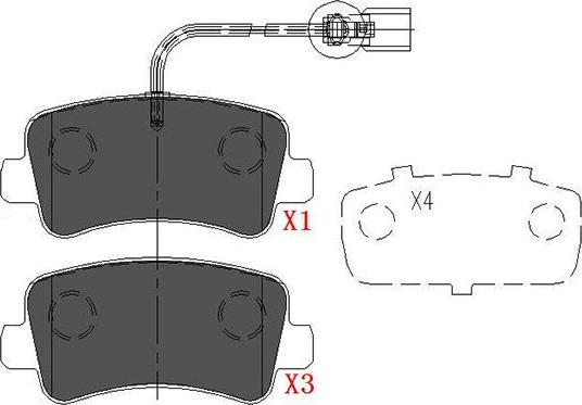 Kavo Parts KBP-6590 - Set placute frana,frana disc aaoparts.ro