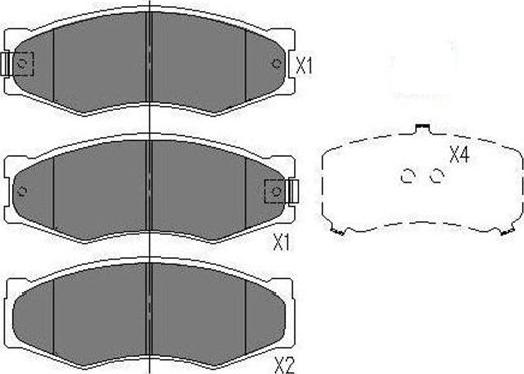 Kavo Parts KBP-6524 - Set placute frana,frana disc aaoparts.ro