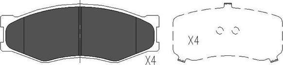 Kavo Parts KBP-6523 - Set placute frana,frana disc aaoparts.ro