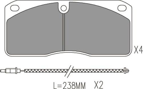 Kavo Parts KBP-6622 - Set placute frana,frana disc aaoparts.ro