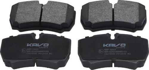 Kavo Parts KBP-10023 - Set placute frana,frana disc aaoparts.ro