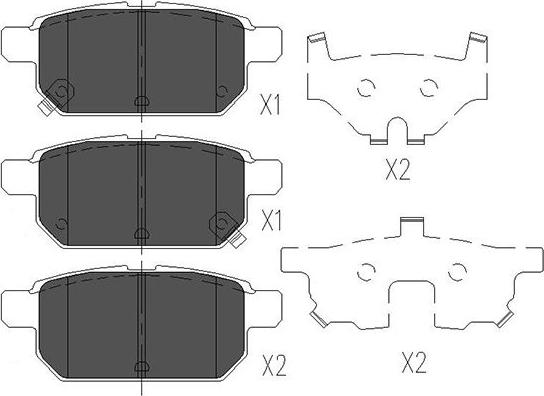 Kavo Parts KBP-8526 - Set placute frana,frana disc aaoparts.ro