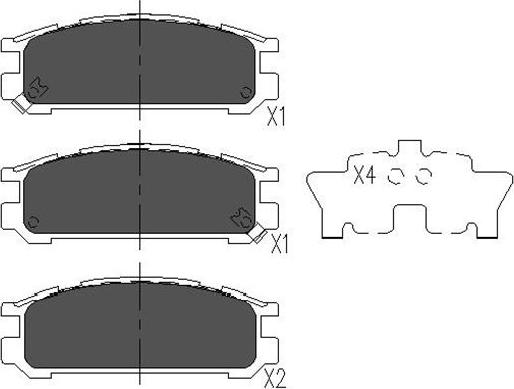 Kavo Parts KBP-8016 - Set placute frana,frana disc aaoparts.ro
