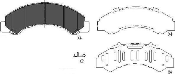 Kavo Parts KBP-3512 - Set placute frana,frana disc aaoparts.ro