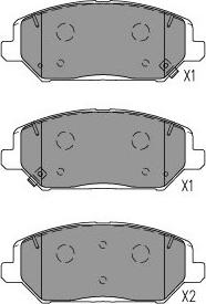 Kavo Parts KBP-3055 - Set placute frana,frana disc aaoparts.ro