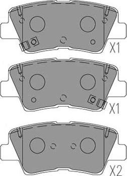 Kavo Parts KBP-3053 - Set placute frana,frana disc aaoparts.ro