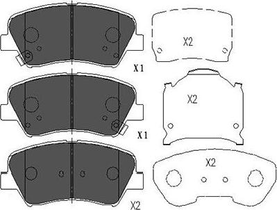 Kavo Parts KBP-3030 - Set placute frana,frana disc aaoparts.ro