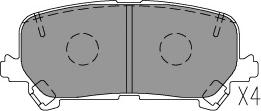 Kavo Parts KBP-2072 - Set placute frana,frana disc aaoparts.ro
