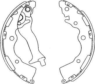 Kavo Parts KBS-4405 - Set saboti frana aaoparts.ro