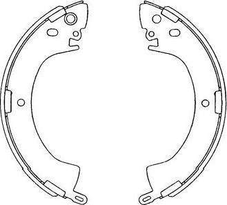 Kavo Parts KBS-6408 - Set saboti frana aaoparts.ro