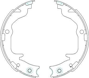 Kavo Parts KBS-6403 - Set saboti frana aaoparts.ro