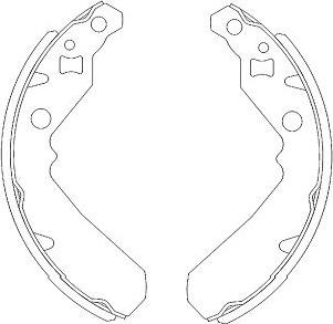 Kavo Parts KBS-1902 - Set saboti frana aaoparts.ro