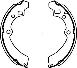 Kavo Parts KBS-8909 - Set saboti frana aaoparts.ro