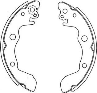 Kavo Parts KBS-3913 - Set saboti frana aaoparts.ro