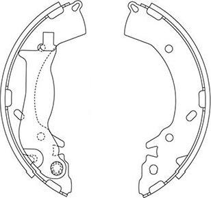 Kavo Parts KBS-3419 - Set saboti frana aaoparts.ro