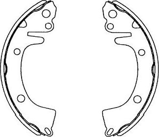 Kavo Parts KBS-3410 - Set saboti frana aaoparts.ro
