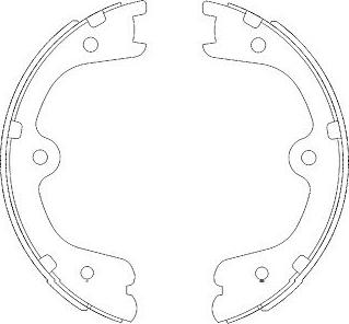 Kavo Parts KBS-7404 - Set saboti frana aaoparts.ro