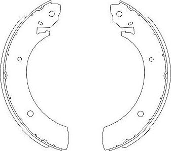 Kavo Parts KBS-7405 - Set saboti frana aaoparts.ro