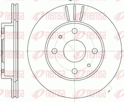 Kawe 6954 10 - Disc frana aaoparts.ro