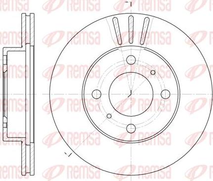 Kawe 6557 10 - Disc frana aaoparts.ro