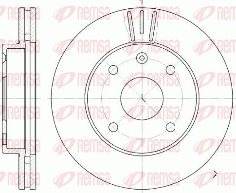 Kawe 6656 10 - Disc frana aaoparts.ro