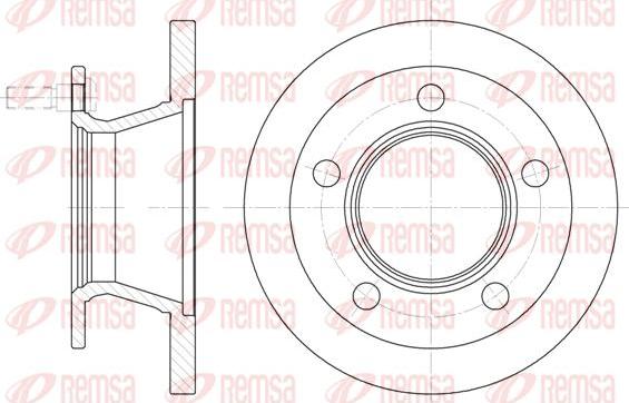 Remsa 8142.01 - Set frana, frana disc aaoparts.ro
