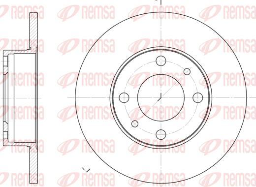 Kawe 6030 00 - Disc frana aaoparts.ro
