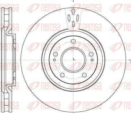 Kawe 61957 10 - Disc frana aaoparts.ro