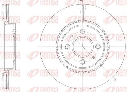 Kawe 61463 10 - Disc frana aaoparts.ro