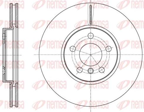 Kawe 61596 10 - Disc frana aaoparts.ro